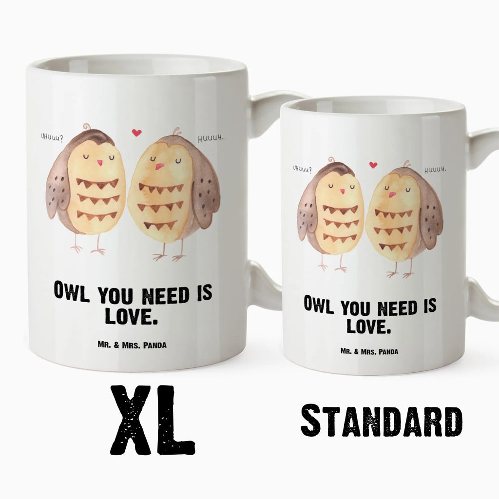 XL Tasse Eule Liebe XL Tasse, Große Tasse, Grosse Kaffeetasse, XL Becher, XL Teetasse, spülmaschinenfest, Jumbo Tasse, Groß, Eule, Eule Deko, Liebe, Hochzeit Spruch, Owl, All you need is love, Liebe Spruch, Freundin Geschenk, Freund, Wortspiel lustig