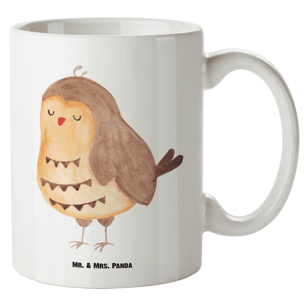 XL Tasse Eule Zufrieden XL Tasse, Große Tasse, Grosse Kaffeetasse, XL Becher, XL Teetasse, spülmaschinenfest, Jumbo Tasse, Groß, Eule, Eule Spruch, Eule deko, Owl, Liebe Spruch, Romantisch, Wortspiel lustig, Spruch schön, Geschenk Hochzeitstag