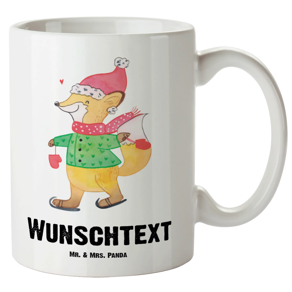 Personalisierte XL Tasse Fuchs  Schlittschuhe Personalisierte XL Tasse, Personalisierte Große Tasse, Personalisierte Grosse Kaffeetasse, PErsonalisierter XL Becher, XL Teetasse mit Namen, XL Becher mit Namen, spülmaschinenfest, Jumbo Tasse, Groß, Personalisiert, XL Tasse mit Namen, XL Namenstasse, Jumbo Namenstasse, Winter, Weihnachten, Weihnachtsdeko, Nikolaus, Advent, Heiligabend, Wintermotiv, Weihnachtsmann, Weihnachtstage, Weihnachtsbaum, Tannenbaum, Weihnachtszeit