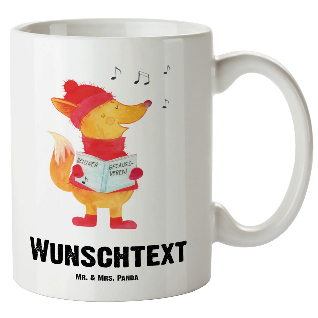 Personalisierte XL Tasse Fuchs Sänger Personalisierte XL Tasse, Personalisierte Große Tasse, Personalisierte Grosse Kaffeetasse, PErsonalisierter XL Becher, XL Teetasse mit Namen, XL Becher mit Namen, spülmaschinenfest, Jumbo Tasse, Groß, Personalisiert, XL Tasse mit Namen, XL Namenstasse, Jumbo Namenstasse, Winter, Weihnachten, Weihnachtsdeko, Nikolaus, Advent, Heiligabend, Wintermotiv, Fuchs, Füchse, Sänger, Geschenk Sänger, Singen, Weihnachtslieder