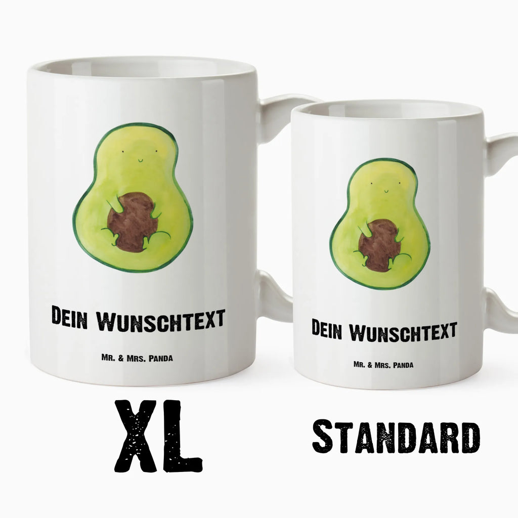 Personalisierte XL Tasse Avocado mit Kern Personalisierte XL Tasse, Personalisierte Große Tasse, Personalisierte Grosse Kaffeetasse, PErsonalisierter XL Becher, XL Teetasse mit Namen, XL Becher mit Namen, spülmaschinenfest, Jumbo Tasse, Groß, Personalisiert, XL Tasse mit Namen, XL Namenstasse, Jumbo Namenstasse, Avocado, Veggie, Vegan, Gesund, Avokado, Avocadokern, Kern, Pflanze, Spruch Leben