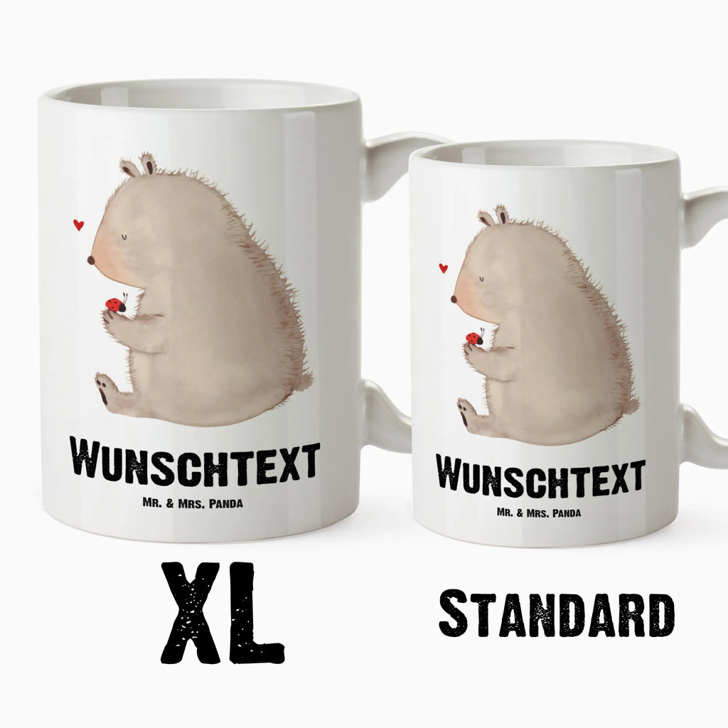 Personalisierte XL Tasse Bär mit Marienkäfer Personalisierte XL Tasse, Personalisierte Große Tasse, Personalisierte Grosse Kaffeetasse, PErsonalisierter XL Becher, XL Teetasse mit Namen, XL Becher mit Namen, spülmaschinenfest, Jumbo Tasse, Groß, Personalisiert, XL Tasse mit Namen, XL Namenstasse, Jumbo Namenstasse, Bär, Teddy, Teddybär, Marienkäfer, Liebe, Freiheit, Motivation, Das Leben ist schön