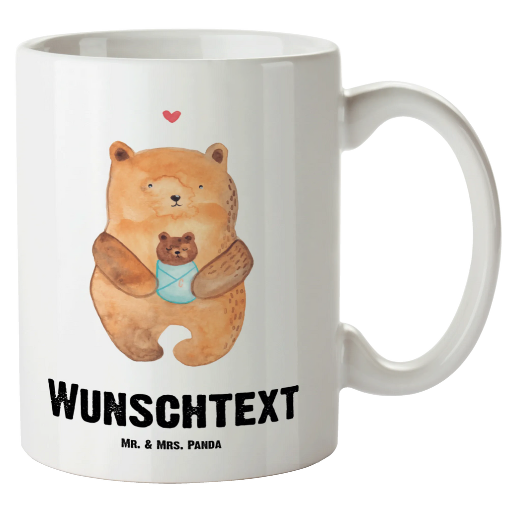 Personalisierte XL Tasse Bär mit Baby Personalisierte XL Tasse, Personalisierte Große Tasse, Personalisierte Grosse Kaffeetasse, PErsonalisierter XL Becher, XL Teetasse mit Namen, XL Becher mit Namen, spülmaschinenfest, Jumbo Tasse, Groß, Personalisiert, XL Tasse mit Namen, XL Namenstasse, Jumbo Namenstasse, Bär, Teddy, Teddybär, Eltern, Mutter, Baby, Taufe, Geburt, Nichte, Neffe, Enkel, Enkelin, Täufling, Geburtstag, Glückwunsch