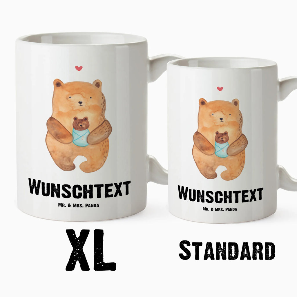 Personalisierte XL Tasse Bär mit Baby Personalisierte XL Tasse, Personalisierte Große Tasse, Personalisierte Grosse Kaffeetasse, PErsonalisierter XL Becher, XL Teetasse mit Namen, XL Becher mit Namen, spülmaschinenfest, Jumbo Tasse, Groß, Personalisiert, XL Tasse mit Namen, XL Namenstasse, Jumbo Namenstasse, Bär, Teddy, Teddybär, Eltern, Mutter, Baby, Taufe, Geburt, Nichte, Neffe, Enkel, Enkelin, Täufling, Geburtstag, Glückwunsch