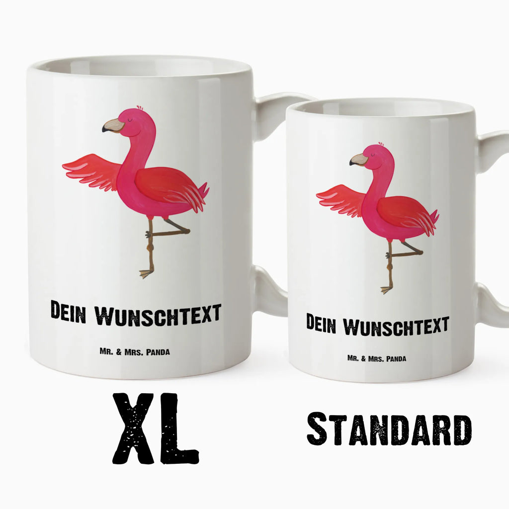 Personalisierte XL Tasse Flamingo Yoga Personalisierte XL Tasse, Personalisierte Große Tasse, Personalisierte Grosse Kaffeetasse, PErsonalisierter XL Becher, XL Teetasse mit Namen, XL Becher mit Namen, spülmaschinenfest, Jumbo Tasse, Groß, Personalisiert, XL Tasse mit Namen, XL Namenstasse, Jumbo Namenstasse, Flamingo, Vogel, Yoga, Namaste, Achtsamkeit, Yoga-Übung, Entspannung, Ärger, Aufregen, Tiefenentspannung