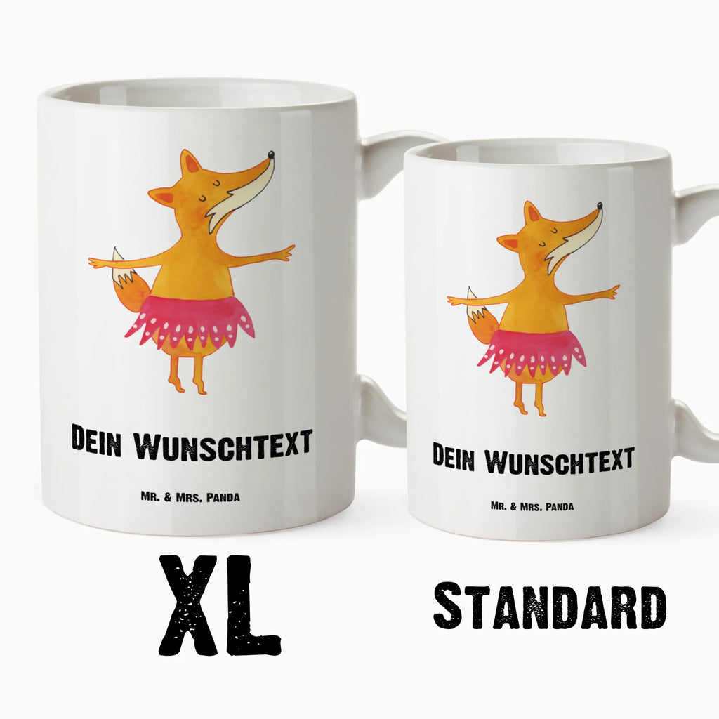 Personalisierte XL Tasse Fuchs Ballerina Personalisierte XL Tasse, Personalisierte Große Tasse, Personalisierte Grosse Kaffeetasse, PErsonalisierter XL Becher, XL Teetasse mit Namen, XL Becher mit Namen, spülmaschinenfest, Jumbo Tasse, Groß, Personalisiert, XL Tasse mit Namen, XL Namenstasse, Jumbo Namenstasse, Fuchs, Fuchs Spruch, Füchse, Füchsin, Ballerina, Ballett, Tänzerin, Tanzen, Party, Einladung, Geburtstag