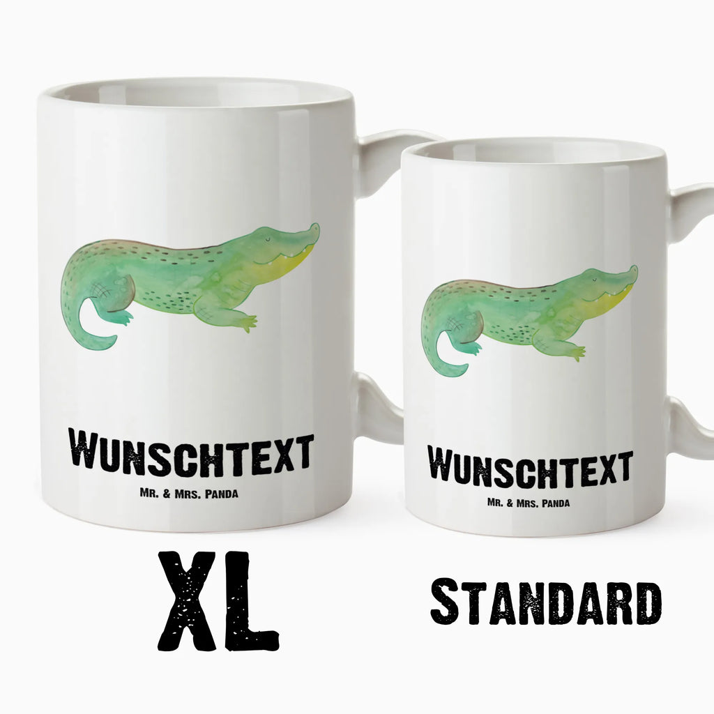 Personalisierte XL Tasse Krokodil Personalisierte XL Tasse, Personalisierte Große Tasse, Personalisierte Grosse Kaffeetasse, PErsonalisierter XL Becher, XL Teetasse mit Namen, XL Becher mit Namen, spülmaschinenfest, Jumbo Tasse, Groß, Personalisiert, XL Tasse mit Namen, XL Namenstasse, Jumbo Namenstasse, Meerestiere, Meer, Urlaub, Krokodil, Krokodile, verrückt sein, spontan sein, Abenteuerlust, Reiselust, Freundin, beste Freundin, Lieblingsmensch