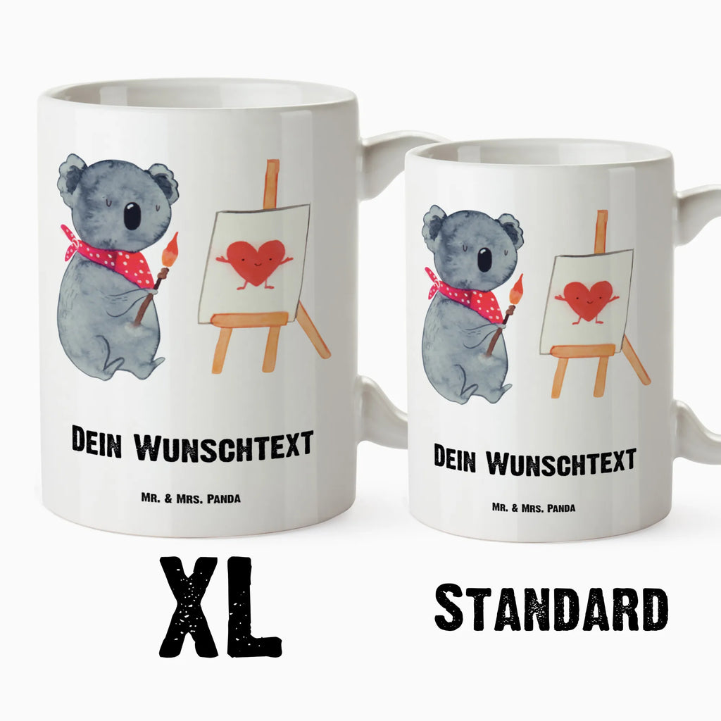 Personalisierte XL Tasse Koala Künstler Personalisierte XL Tasse, Personalisierte Große Tasse, Personalisierte Grosse Kaffeetasse, PErsonalisierter XL Becher, XL Teetasse mit Namen, XL Becher mit Namen, spülmaschinenfest, Jumbo Tasse, Groß, Personalisiert, XL Tasse mit Namen, XL Namenstasse, Jumbo Namenstasse, Koala, Koalabär, Liebe, Liebensbeweis, Liebesgeschenk, Gefühle, Künstler, zeichnen