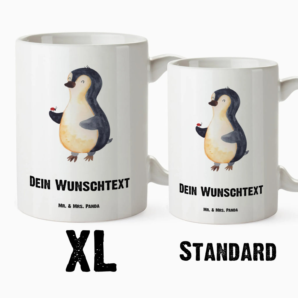 Personalisierte XL Tasse Pinguin Marienkäfer Personalisierte XL Tasse, Personalisierte Große Tasse, Personalisierte Grosse Kaffeetasse, PErsonalisierter XL Becher, XL Teetasse mit Namen, XL Becher mit Namen, spülmaschinenfest, Jumbo Tasse, Groß, Personalisiert, XL Tasse mit Namen, XL Namenstasse, Jumbo Namenstasse, Pinguin, Pinguine, Marienkäfer, Liebe, Wunder, Glück, Freude, Lebensfreude