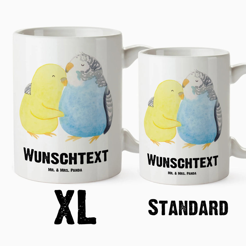 Personalisierte XL Tasse Wellensittich Liebe Personalisierte XL Tasse, Personalisierte Große Tasse, Personalisierte Grosse Kaffeetasse, PErsonalisierter XL Becher, XL Teetasse mit Namen, XL Becher mit Namen, spülmaschinenfest, Jumbo Tasse, Groß, Personalisiert, XL Tasse mit Namen, XL Namenstasse, Jumbo Namenstasse, Liebe, Partner, Freund, Freundin, Ehemann, Ehefrau, Heiraten, Verlobung, Heiratsantrag, Liebesgeschenk, Jahrestag, Hocheitstag, Vögel, Wellensittich, Nähe, Kuscheln, Vertrauen