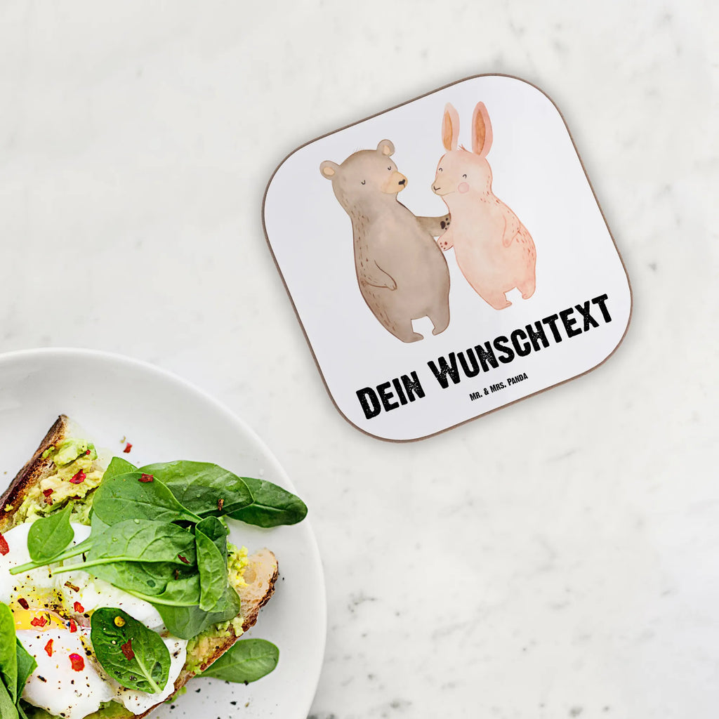 Personalisierte Untersetzer Bär Hase Umarmen Personalisierte Untersetzer, PErsonalisierte Bierdeckel, Personalisierte Glasuntersetzer, Peronalisierte Untersetzer Gläser, Personalisiert Getränkeuntersetzer, Untersetzer mit Namen, Bedrucken, Personalisieren, Namensaufdruck, Liebe, Partner, Freund, Freundin, Ehemann, Ehefrau, Heiraten, Verlobung, Heiratsantrag, Liebesgeschenk, Jahrestag, Hocheitstag, Freunde, bester Freund, Hase, Bär, Bärchen, best friends