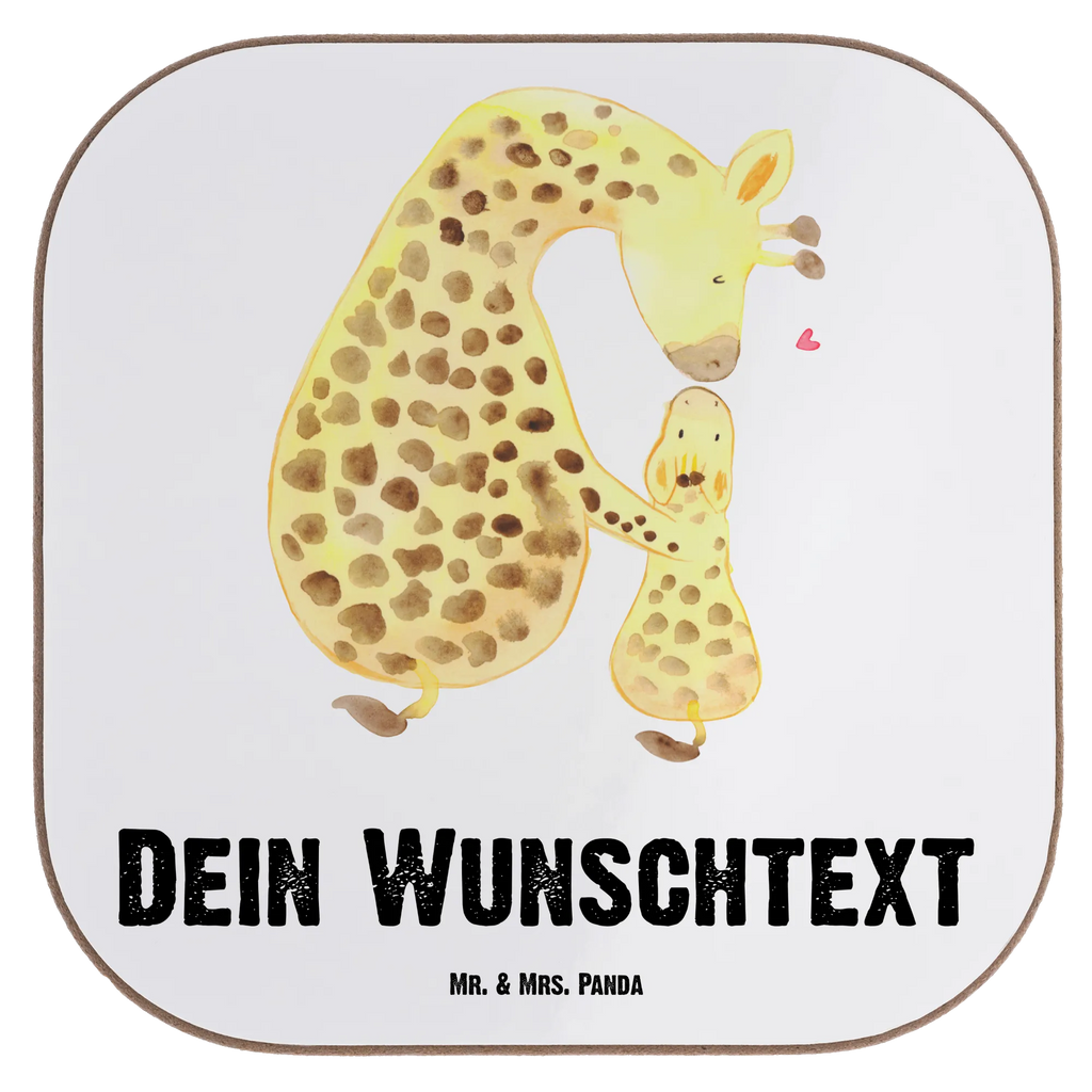 Personalisierte Untersetzer Giraffe mit Kind Personalisierte Untersetzer, PErsonalisierte Bierdeckel, Personalisierte Glasuntersetzer, Peronalisierte Untersetzer Gläser, Personalisiert Getränkeuntersetzer, Untersetzer mit Namen, Bedrucken, Personalisieren, Namensaufdruck, Afrika, Wildtiere, Giraffe, Kind, Mutter, Mama, Tochter, Sohn, Lieblingsmensch