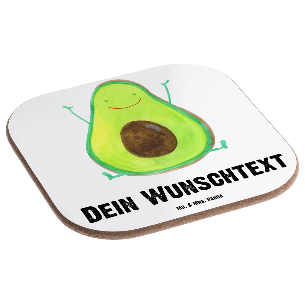 Personalisierte Untersetzer Avocado Happy Personalisierte Untersetzer, PErsonalisierte Bierdeckel, Personalisierte Glasuntersetzer, Peronalisierte Untersetzer Gläser, Personalisiert Getränkeuntersetzer, Untersetzer mit Namen, Bedrucken, Personalisieren, Namensaufdruck, Avocado, Veggie, Vegan, Gesund, Chaos