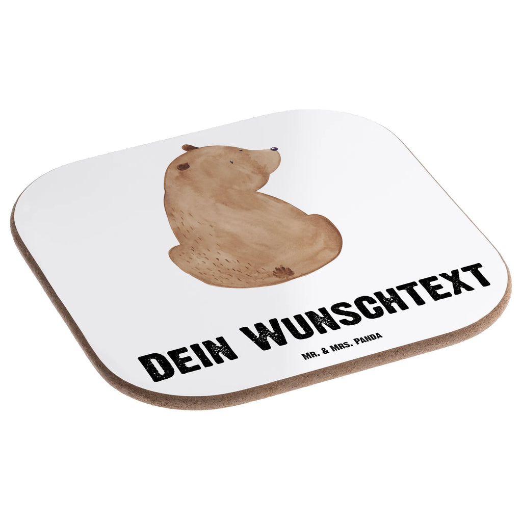 Personalisierte Untersetzer Bär Schulterblick Personalisierte Untersetzer, PErsonalisierte Bierdeckel, Personalisierte Glasuntersetzer, Peronalisierte Untersetzer Gläser, Personalisiert Getränkeuntersetzer, Untersetzer mit Namen, Bedrucken, Personalisieren, Namensaufdruck, Bär, Teddy, Teddybär, Selbstachtung, Weltansicht, Motivation, Bären, Bärenliebe, Weisheit