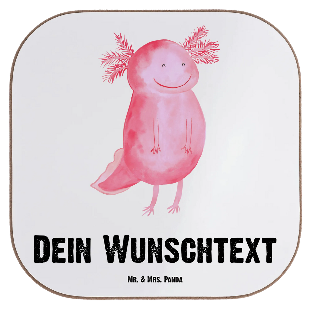 Personalisierte Untersetzer Axolotl glücklich Personalisierte Untersetzer, PErsonalisierte Bierdeckel, Personalisierte Glasuntersetzer, Peronalisierte Untersetzer Gläser, Personalisiert Getränkeuntersetzer, Untersetzer mit Namen, Bedrucken, Personalisieren, Namensaufdruck, Axolotl, Molch, Axolot, Schwanzlurch, Lurch, Lurche, Motivation, gute Laune