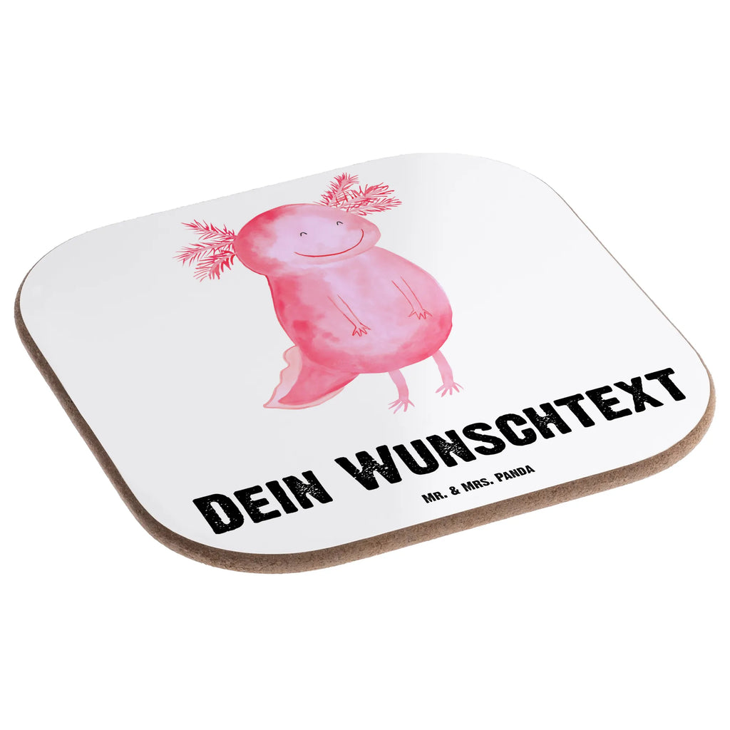 Personalisierte Untersetzer Axolotl glücklich Personalisierte Untersetzer, PErsonalisierte Bierdeckel, Personalisierte Glasuntersetzer, Peronalisierte Untersetzer Gläser, Personalisiert Getränkeuntersetzer, Untersetzer mit Namen, Bedrucken, Personalisieren, Namensaufdruck, Axolotl, Molch, Axolot, Schwanzlurch, Lurch, Lurche, Motivation, gute Laune