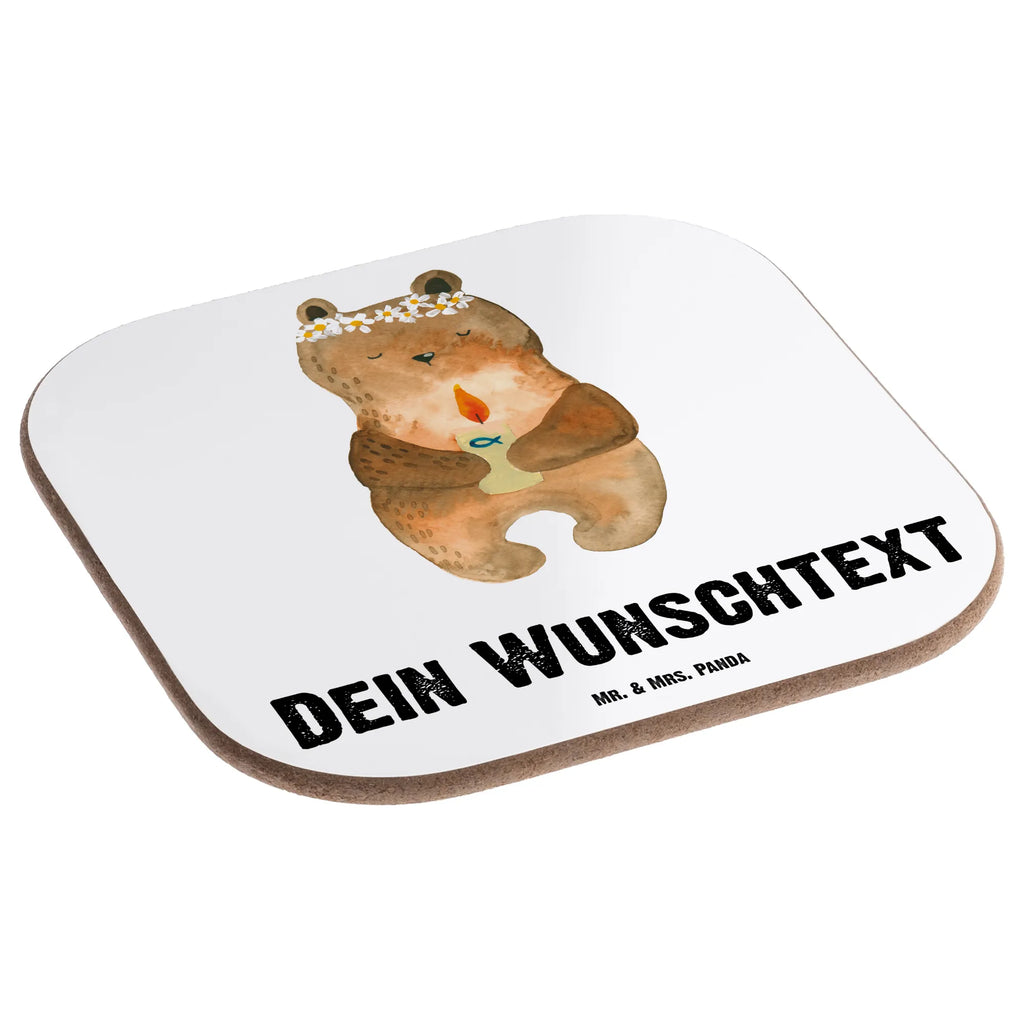 Personalisierte Untersetzer Kommunion-Bär Personalisierte Untersetzer, PErsonalisierte Bierdeckel, Personalisierte Glasuntersetzer, Peronalisierte Untersetzer Gläser, Personalisiert Getränkeuntersetzer, Untersetzer mit Namen, Bedrucken, Personalisieren, Namensaufdruck, Bär, Teddy, Teddybär, Kommunion, Gottes Segen, Taufkerze, katholisch