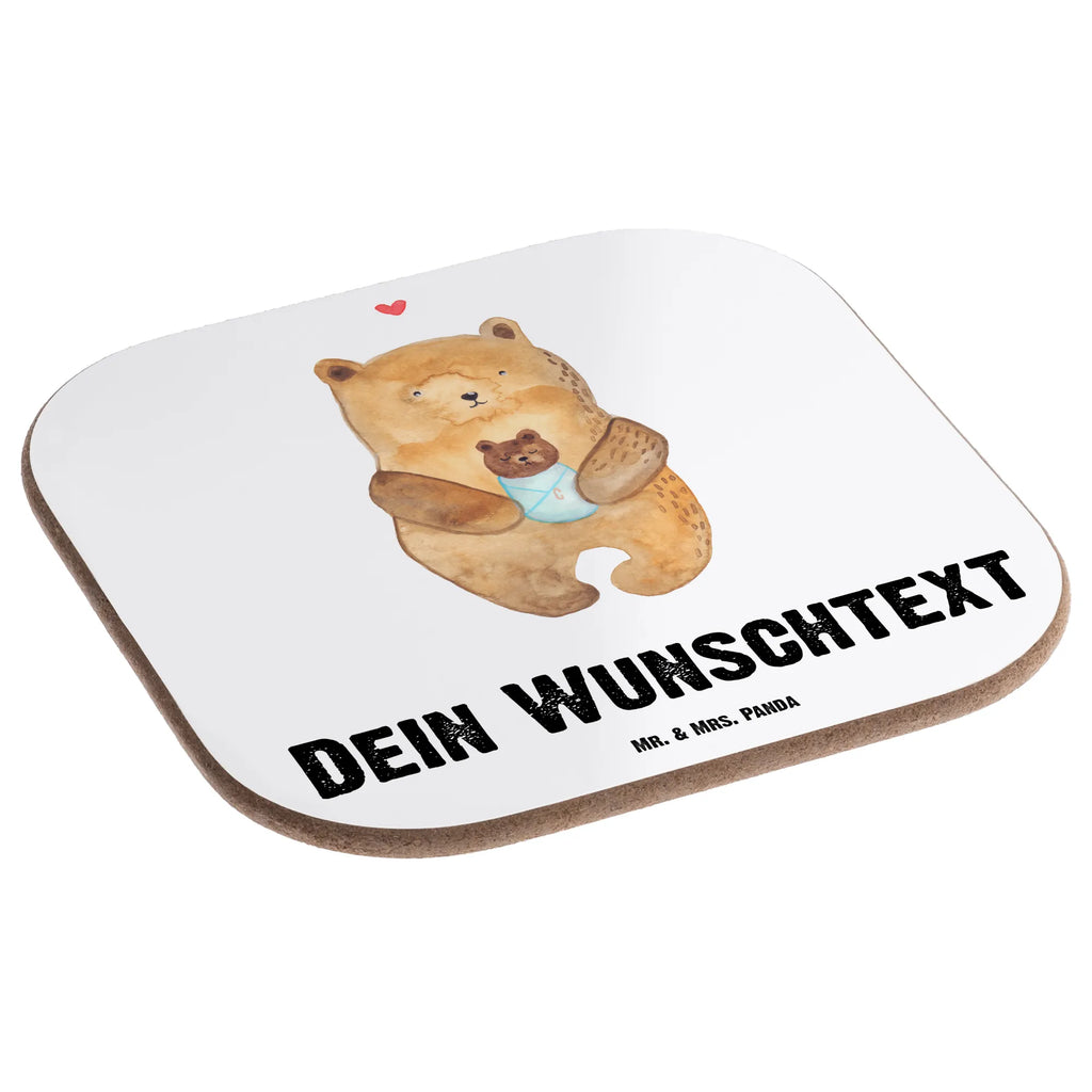 Personalisierte Untersetzer Bär mit Baby Personalisierte Untersetzer, PErsonalisierte Bierdeckel, Personalisierte Glasuntersetzer, Peronalisierte Untersetzer Gläser, Personalisiert Getränkeuntersetzer, Untersetzer mit Namen, Bedrucken, Personalisieren, Namensaufdruck, Bär, Teddy, Teddybär, Eltern, Mutter, Baby, Taufe, Geburt, Nichte, Neffe, Enkel, Enkelin, Täufling, Geburtstag, Glückwunsch