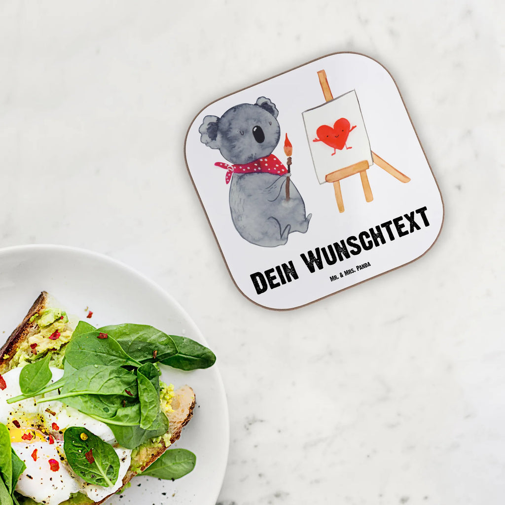 Personalisierte Untersetzer Koala Künstler Personalisierte Untersetzer, PErsonalisierte Bierdeckel, Personalisierte Glasuntersetzer, Peronalisierte Untersetzer Gläser, Personalisiert Getränkeuntersetzer, Untersetzer mit Namen, Bedrucken, Personalisieren, Namensaufdruck, Koala, Koalabär, Liebe, Liebensbeweis, Liebesgeschenk, Gefühle, Künstler, zeichnen