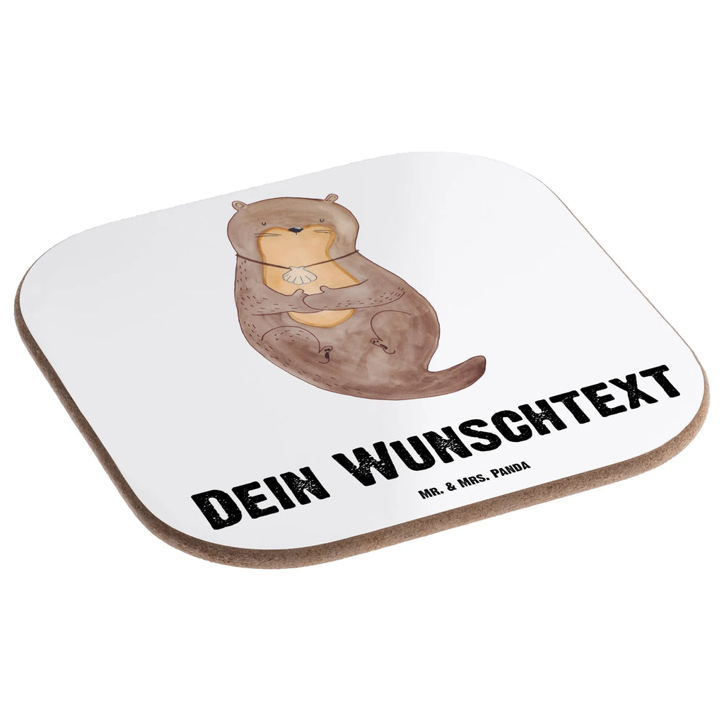 Personalisierte Untersetzer Otter mit Muschelmedaillon Personalisierte Untersetzer, PErsonalisierte Bierdeckel, Personalisierte Glasuntersetzer, Peronalisierte Untersetzer Gläser, Personalisiert Getränkeuntersetzer, Untersetzer mit Namen, Bedrucken, Personalisieren, Namensaufdruck, Otter, Fischotter, Seeotter, Otterliebe, grübeln, träumen, Motivation, Tagträumen, Büro