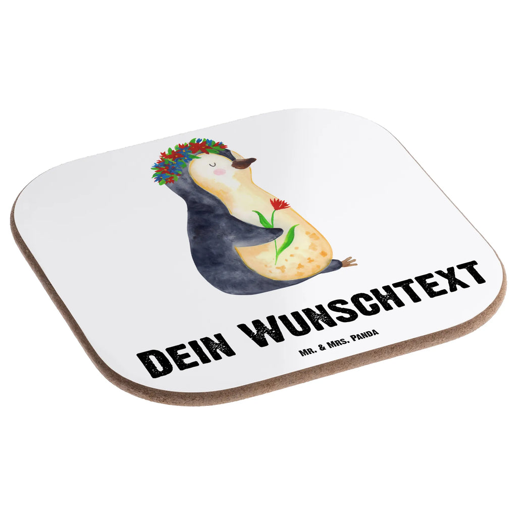 Personalisierte Untersetzer Pinguin Blumenkranz Personalisierte Untersetzer, PErsonalisierte Bierdeckel, Personalisierte Glasuntersetzer, Peronalisierte Untersetzer Gläser, Personalisiert Getränkeuntersetzer, Untersetzer mit Namen, Bedrucken, Personalisieren, Namensaufdruck, Pinguin, Pinguine, Blumenkranz, Universum, Leben, Wünsche, Ziele, Lebensziele, Motivation, Lebenslust, Liebeskummer, Geschenkidee