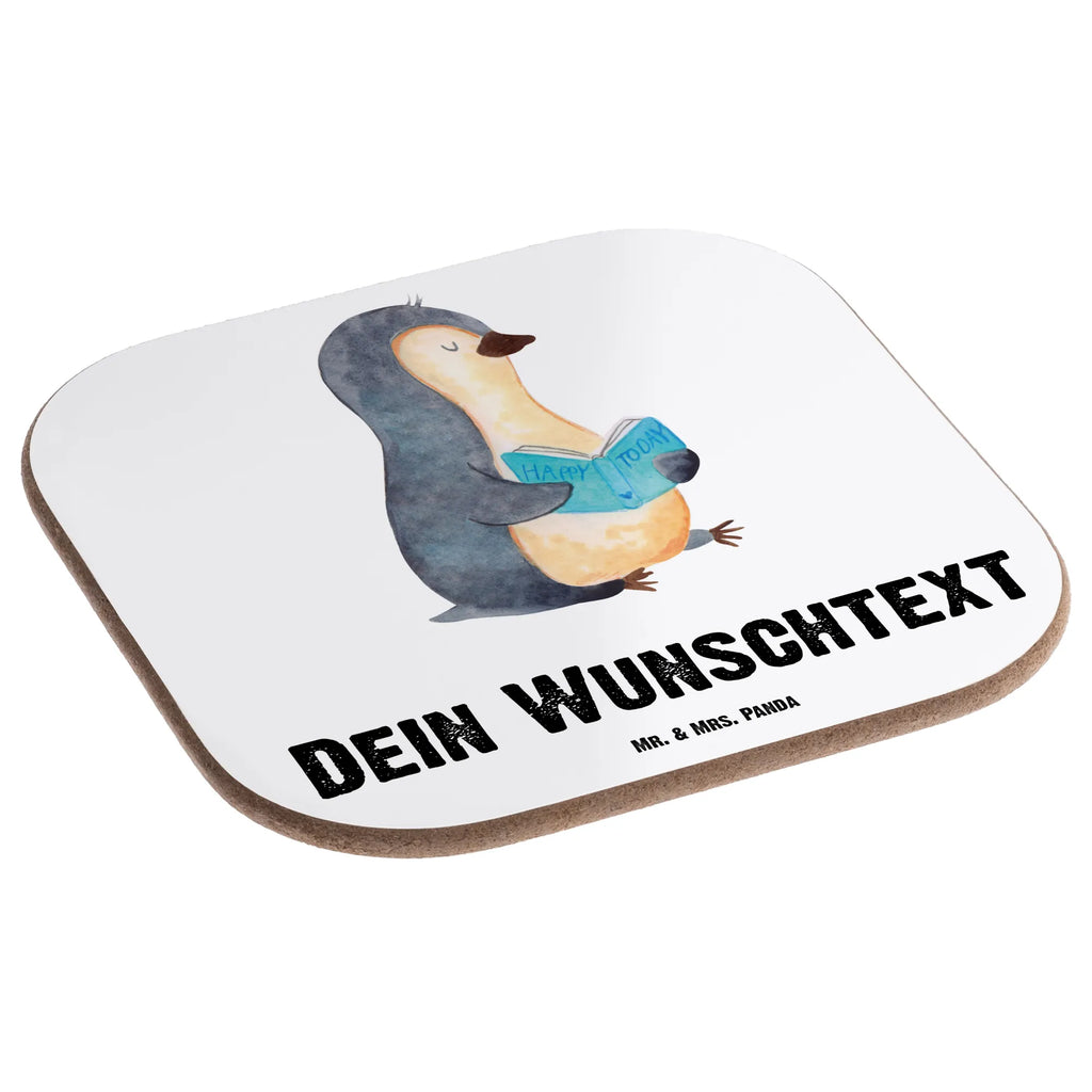 Personalisierte Untersetzer Pinguin Buch Personalisierte Untersetzer, PErsonalisierte Bierdeckel, Personalisierte Glasuntersetzer, Peronalisierte Untersetzer Gläser, Personalisiert Getränkeuntersetzer, Untersetzer mit Namen, Bedrucken, Personalisieren, Namensaufdruck, Pinguin, Pinguine, Buch, Lesen, Bücherwurm, Nichtstun, Faulenzen, Ferien, Urlaub, Freizeit