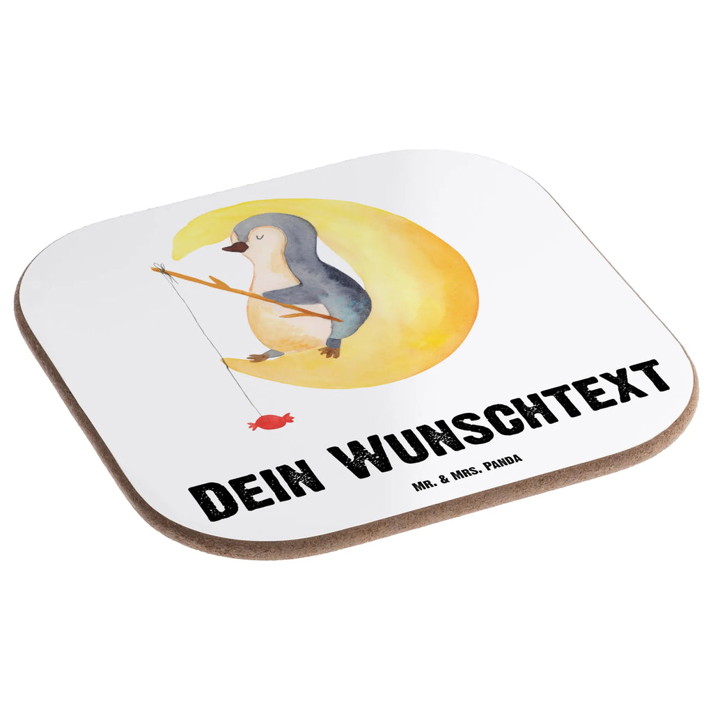 Personalisierte Untersetzer Pinguin Mond Personalisierte Untersetzer, PErsonalisierte Bierdeckel, Personalisierte Glasuntersetzer, Peronalisierte Untersetzer Gläser, Personalisiert Getränkeuntersetzer, Untersetzer mit Namen, Bedrucken, Personalisieren, Namensaufdruck, Pinguin, Pinguine, Spruch, schlafen, Nachtruhe, Einschlafen, Schlafzimmer, Schlafstörungen, Gästezimmer