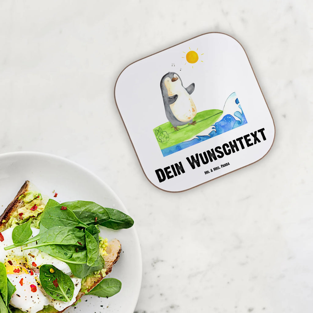 Personalisierte Untersetzer Pinguin Surfer Personalisierte Untersetzer, PErsonalisierte Bierdeckel, Personalisierte Glasuntersetzer, Peronalisierte Untersetzer Gläser, Personalisiert Getränkeuntersetzer, Untersetzer mit Namen, Bedrucken, Personalisieren, Namensaufdruck, Pinguin, Pinguine, surfen, Surfer, Hawaii, Urlaub, Wellen, Wellen reiten, Portugal