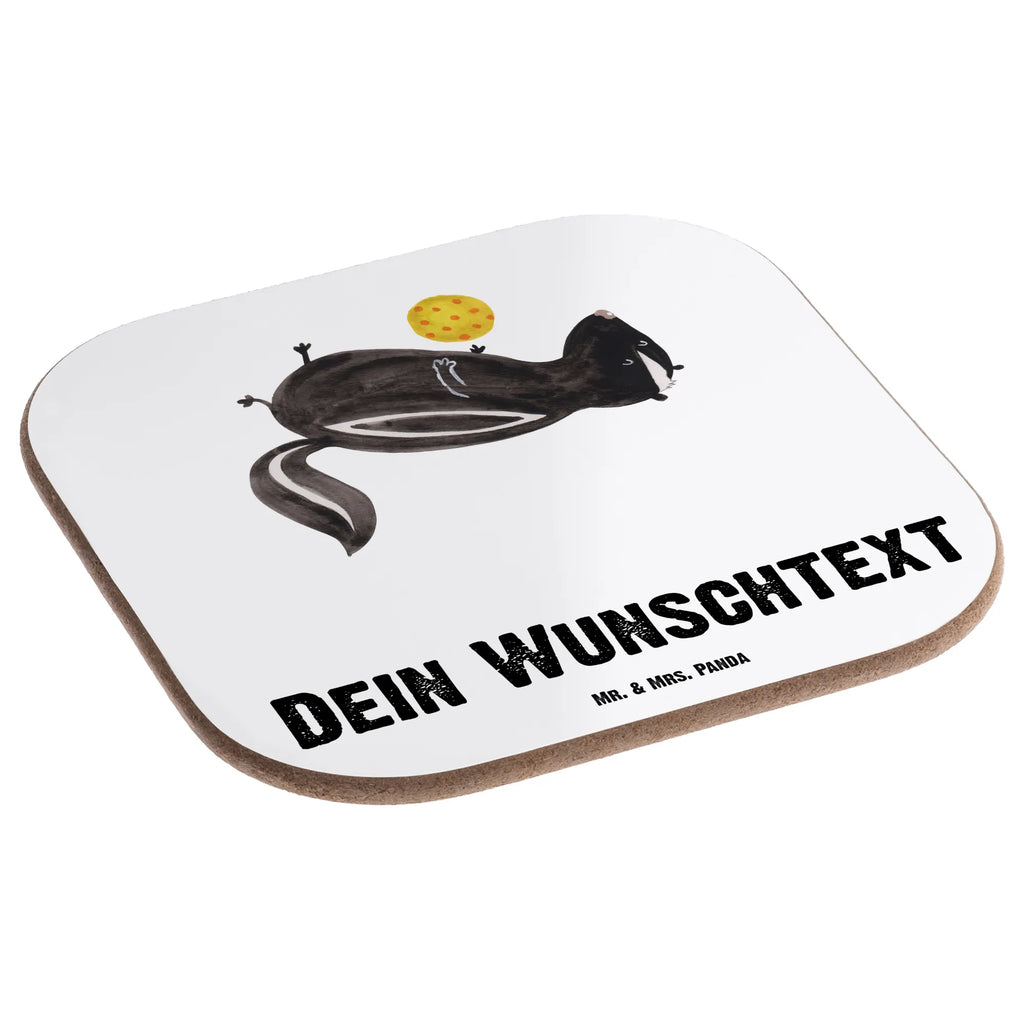 Personalisierte Untersetzer Stinktier Ball Personalisierte Untersetzer, PErsonalisierte Bierdeckel, Personalisierte Glasuntersetzer, Peronalisierte Untersetzer Gläser, Personalisiert Getränkeuntersetzer, Untersetzer mit Namen, Bedrucken, Personalisieren, Namensaufdruck, Stinktier, Skunk, Wildtier, Raubtier, Stinker, Stinki, verspielt, Weisheit