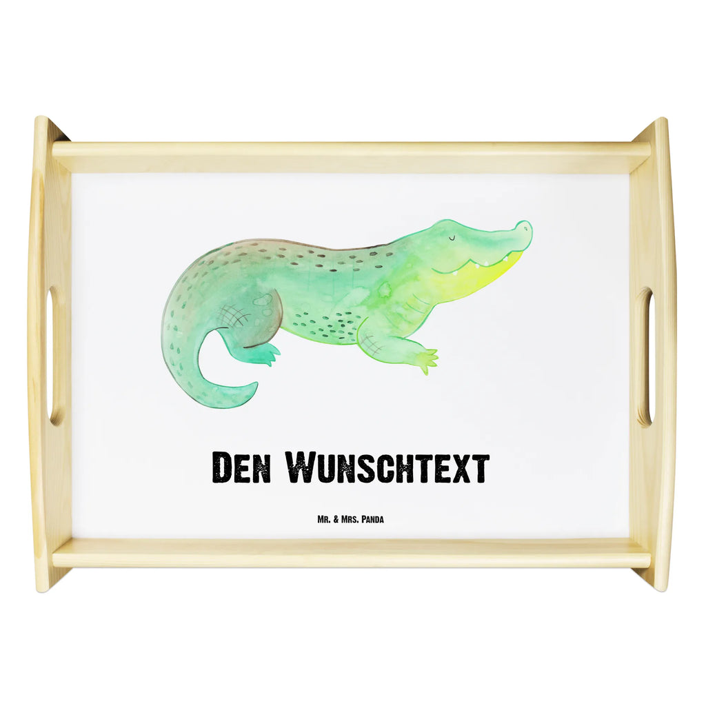 Personalisiertes Serviertablett Krokodil Personalisiertes Serviertablett, Personalisiertes Tablett, Personalisiertes Holztablett, Personalisiertes Küchentablett, Personalisiertes Dekotablett, Personalisiertes Frühstückstablett, Serviertablett mit Namen, Tablett mit Namen, Meerestiere, Meer, Urlaub, Krokodil, Krokodile, verrückt sein, spontan sein, Abenteuerlust, Reiselust, Freundin, beste Freundin, Lieblingsmensch