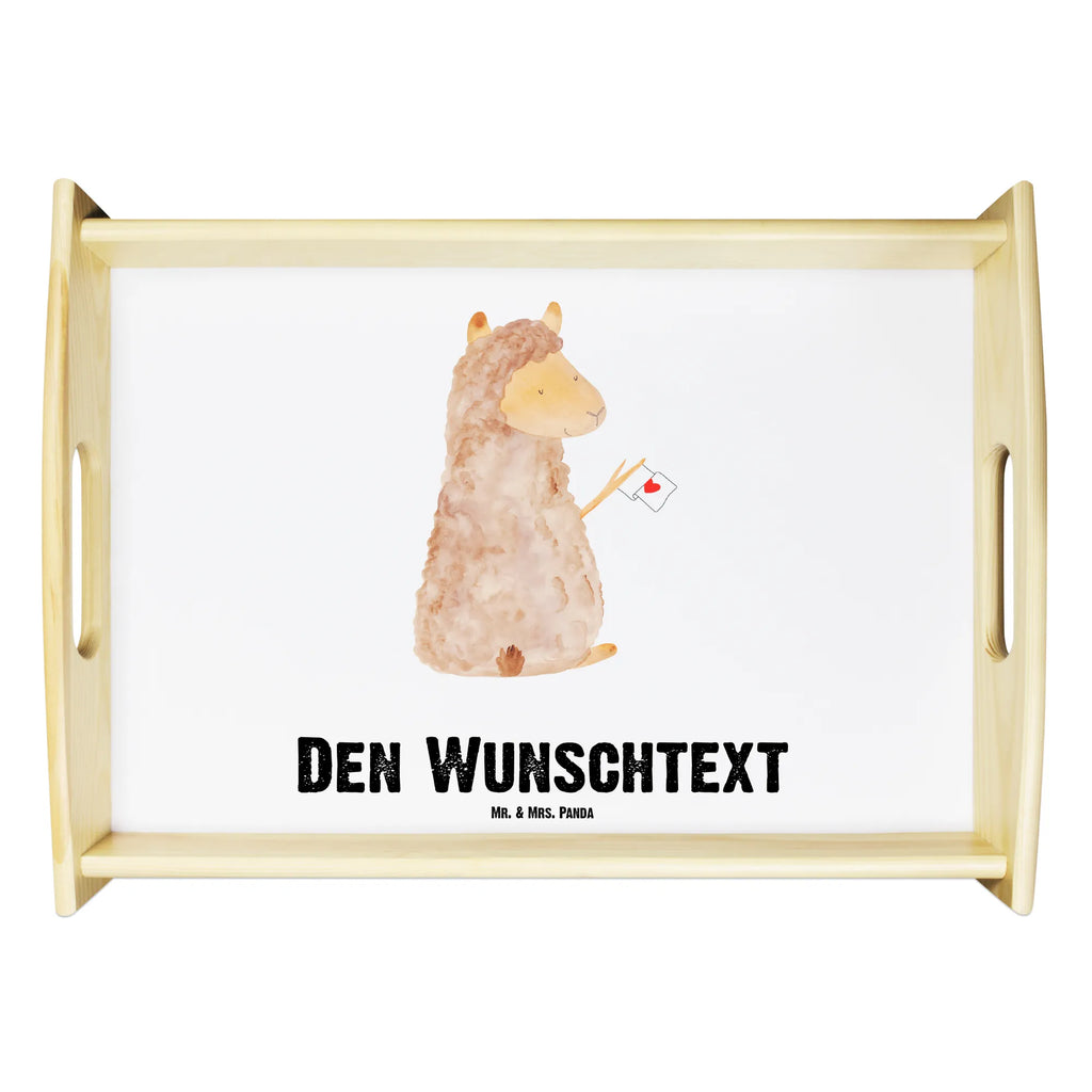 Personalisiertes Serviertablett Alpaka Fahne Personalisiertes Serviertablett, Personalisiertes Tablett, Personalisiertes Holztablett, Personalisiertes Küchentablett, Personalisiertes Dekotablett, Personalisiertes Frühstückstablett, Serviertablett mit Namen, Tablett mit Namen, Alpaka, Lama, Alpakas, Lamas, Liebe