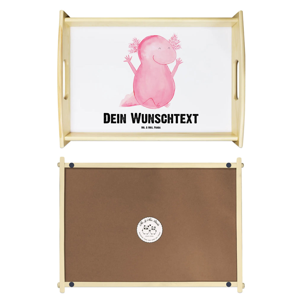 Personalisiertes Serviertablett Axolotl Hurra Personalisiertes Serviertablett, Personalisiertes Tablett, Personalisiertes Holztablett, Personalisiertes Küchentablett, Personalisiertes Dekotablett, Personalisiertes Frühstückstablett, Serviertablett mit Namen, Tablett mit Namen, Axolotl, Molch, Axolot, Schwanzlurch, Lurch, Lurche, fröhlich, Spaß, Freude, Motivation, Zufriedenheit