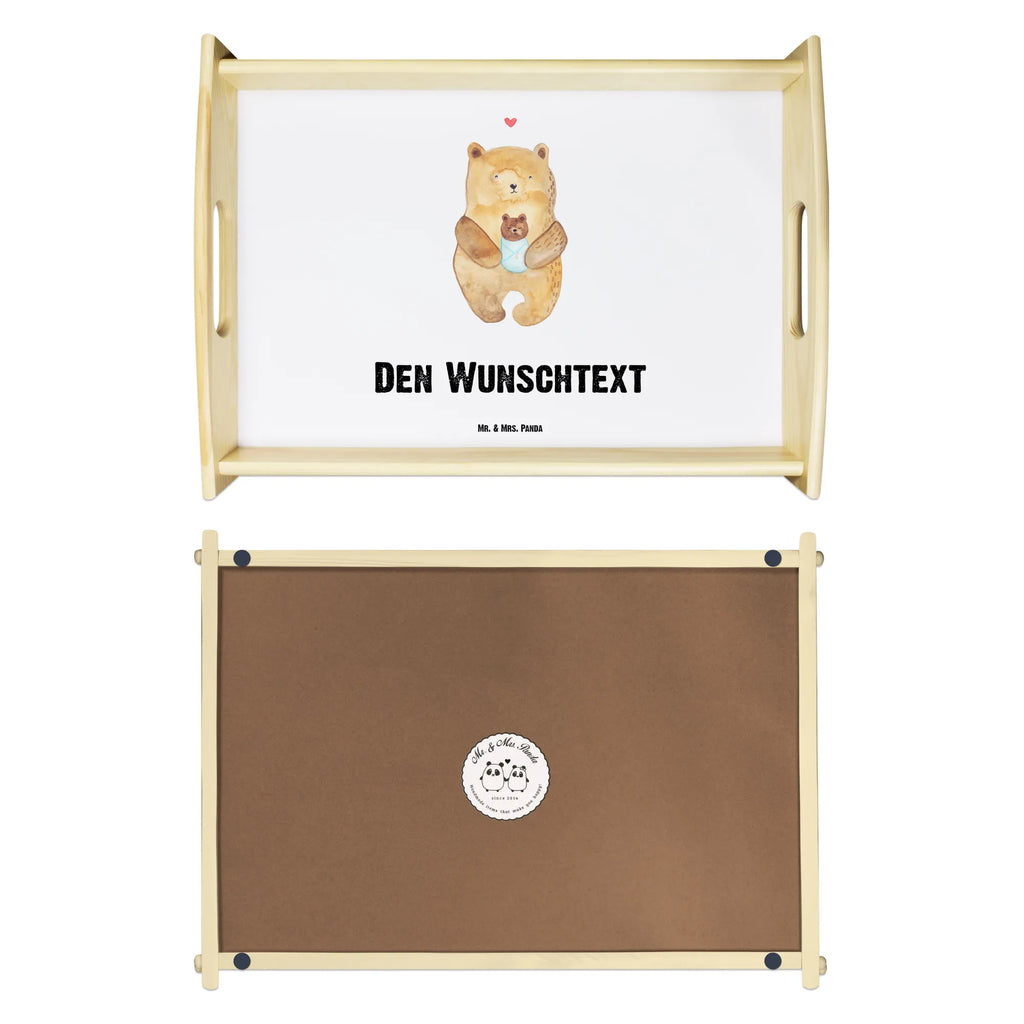 Personalisiertes Serviertablett Bär mit Baby Personalisiertes Serviertablett, Personalisiertes Tablett, Personalisiertes Holztablett, Personalisiertes Küchentablett, Personalisiertes Dekotablett, Personalisiertes Frühstückstablett, Serviertablett mit Namen, Tablett mit Namen, Bär, Teddy, Teddybär, Eltern, Mutter, Baby, Taufe, Geburt, Nichte, Neffe, Enkel, Enkelin, Täufling, Geburtstag, Glückwunsch