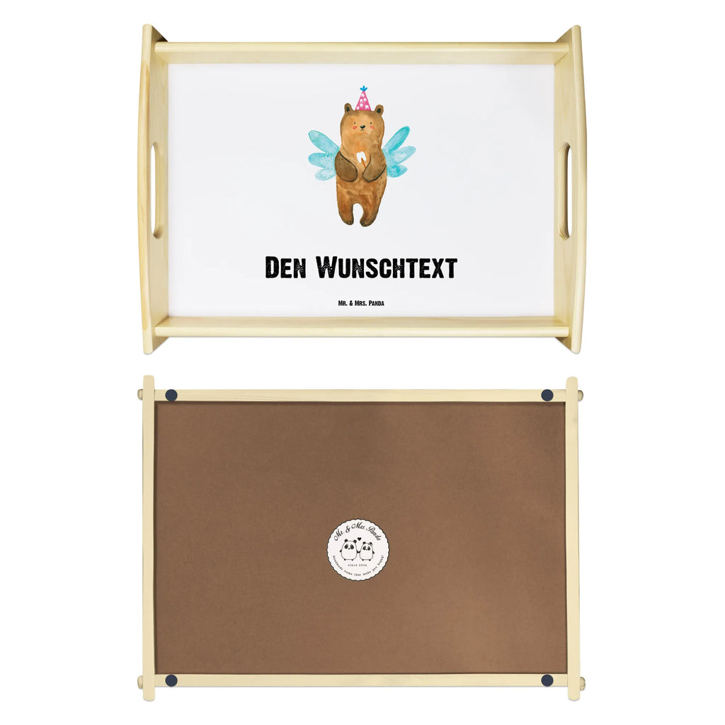 Personalisiertes Serviertablett Zahnfee Bär Personalisiertes Serviertablett, Personalisiertes Tablett, Personalisiertes Holztablett, Personalisiertes Küchentablett, Personalisiertes Dekotablett, Personalisiertes Frühstückstablett, Serviertablett mit Namen, Tablett mit Namen, Bär, Teddy, Teddybär, Zahnfee, Fee, Milchzahn, Erster Zahn