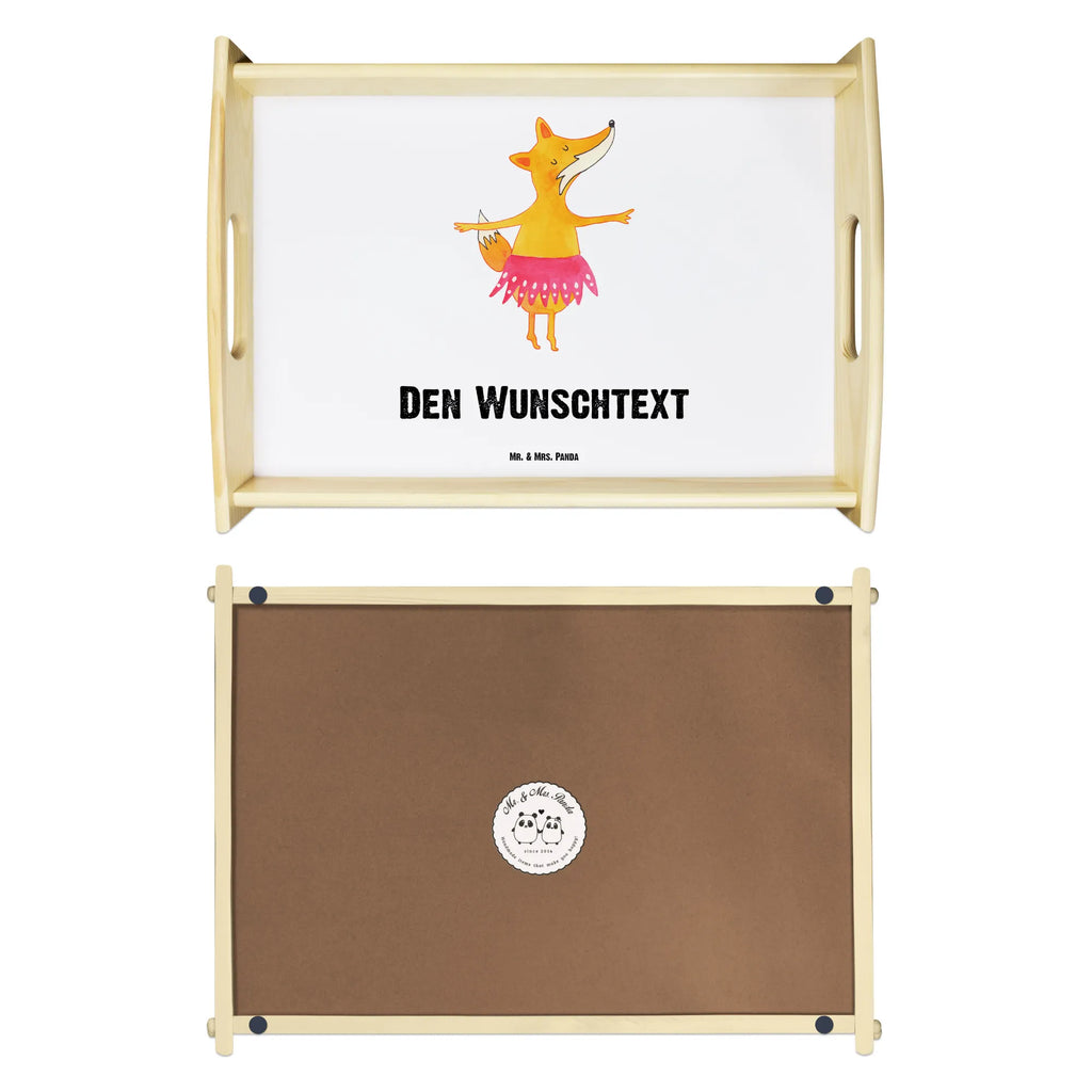 Personalisiertes Serviertablett Fuchs Ballerina Personalisiertes Serviertablett, Personalisiertes Tablett, Personalisiertes Holztablett, Personalisiertes Küchentablett, Personalisiertes Dekotablett, Personalisiertes Frühstückstablett, Serviertablett mit Namen, Tablett mit Namen, Fuchs, Fuchs Spruch, Füchse, Füchsin, Ballerina, Ballett, Tänzerin, Tanzen, Party, Einladung, Geburtstag