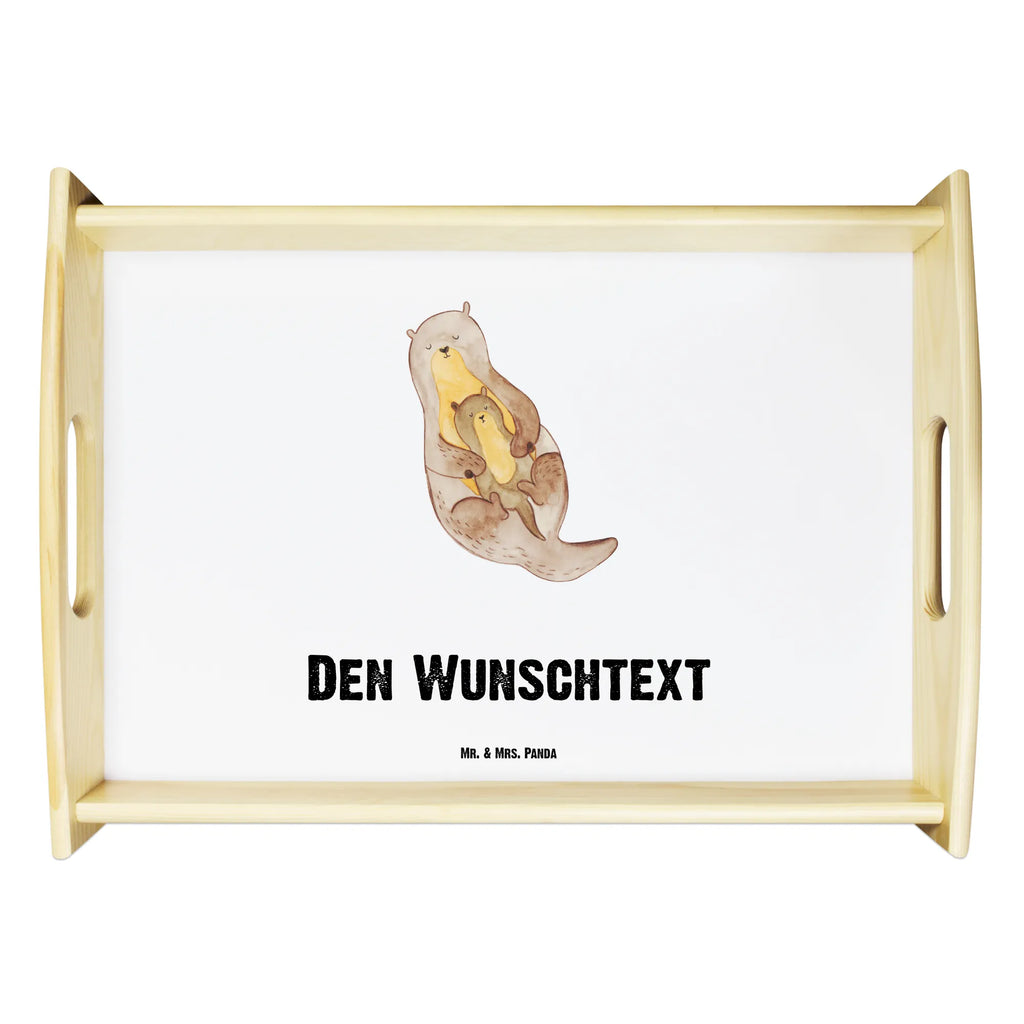 Personalisiertes Serviertablett Otter mit Kind Personalisiertes Serviertablett, Personalisiertes Tablett, Personalisiertes Holztablett, Personalisiertes Küchentablett, Personalisiertes Dekotablett, Personalisiertes Frühstückstablett, Serviertablett mit Namen, Tablett mit Namen, Otter, Fischotter, Seeotter, Otter Seeotter See Otter