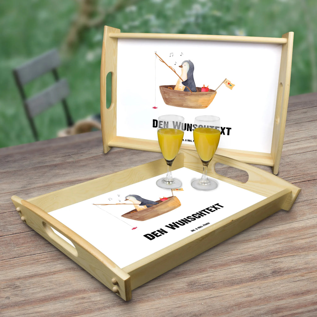 Personalisiertes Serviertablett Pinguin Angelboot Personalisiertes Serviertablett, Personalisiertes Tablett, Personalisiertes Holztablett, Personalisiertes Küchentablett, Personalisiertes Dekotablett, Personalisiertes Frühstückstablett, Serviertablett mit Namen, Tablett mit Namen, Pinguin, Pinguine, Angeln, Boot, Angelboot, Lebenslust, Leben, genießen, Motivation, Neustart, Neuanfang, Trennung, Scheidung, Geschenkidee Liebeskummer