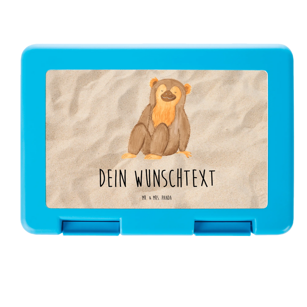 Personalisierte Brotdose Affe Brotdose personalisiert, Brotbox, Snackbox, Lunch box, Butterbrotdose, Brotzeitbox, Afrika, Wildtiere, Affe, Äffchen, Affen, Selbstliebe, Respekt, Motivation, Selbstachtung, Liebe, Selbstbewusstsein, Selfcare