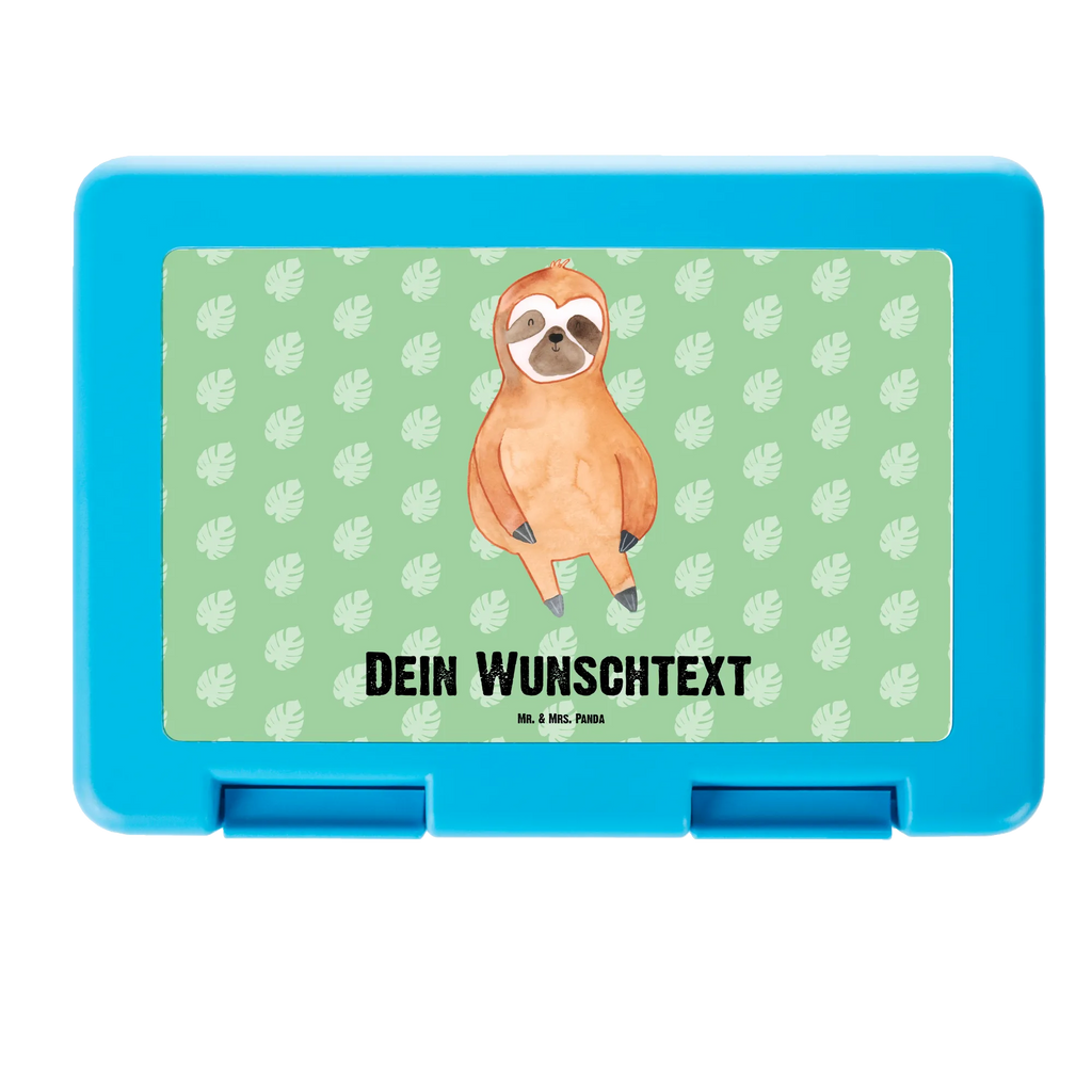 Personalisierte Brotdose Faultier Zufrieden Brotdose personalisiert, Brotbox, Snackbox, Lunch box, Butterbrotdose, Brotzeitbox, Faultier, Faultier Geschenk, Faultier Deko, Faultiere, faul, Lieblingstier, Pause, relaxen, Glück, glücklich, zufrieden, happy, Zufriedenheit, Gelassenheit, Ruhe, Frieden