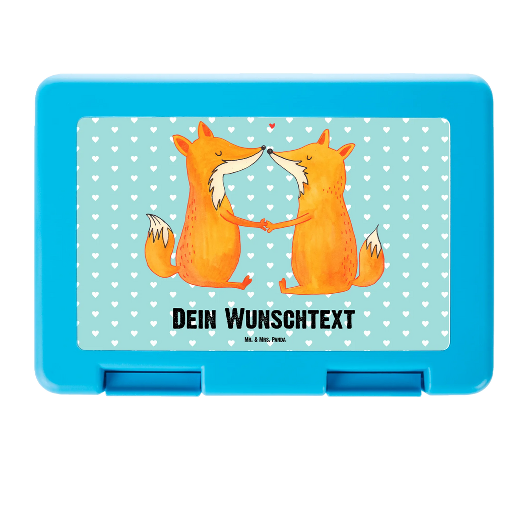 Personalisierte Brotdose Füchse Liebe Brotdose personalisiert, Brotbox, Snackbox, Lunch box, Butterbrotdose, Brotzeitbox, Fuchs, Füchse, Fox, Liebe, Liebespaar, Paar, Partner, Freundin, Freund, Ehe, Verlobte, Ehemann, Ehefrau, Liebesbeweis