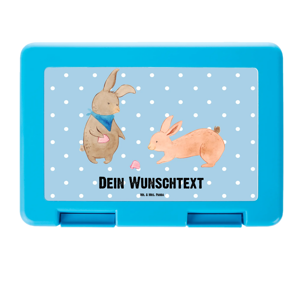 Personalisierte Brotdose Hasen Muschel Brotdose personalisiert, Brotbox, Snackbox, Lunch box, Butterbrotdose, Brotzeitbox, Familie, Vatertag, Muttertag, Bruder, Schwester, Mama, Papa, Oma, Opa, Hasen, beste Freundin, Freundin, Freundinnen, best friends, BFF, Muscheln sammeln, Muscheln, Meer