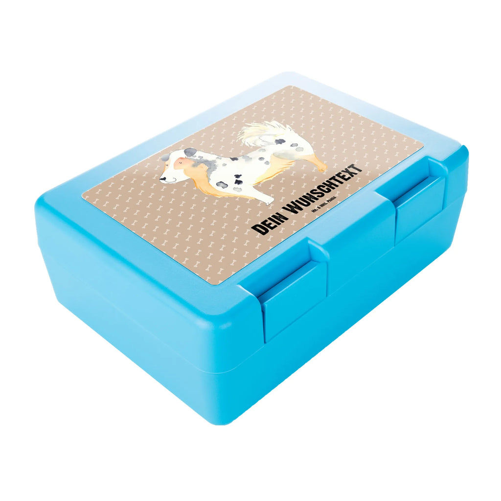 Personalised lunch box Dog Australia Shepherd Brotdose personalisiert, Brotbox, Snackbox, Lunch box, Butterbrotdose, Brotzeitbox, Hund, Hundemotiv, Haustier, Hunderasse, Tierliebhaber, Hundebesitzer, Sprüche, Australien Shepherd, Shepherd, Hundeliebe, Familienhund, Spruch
