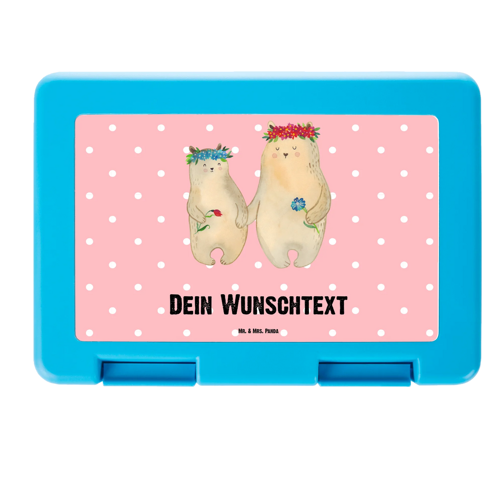 Personalisierte Brotdose Bären mit Blumenkranz Brotdose personalisiert, Brotbox, Snackbox, Lunch box, Butterbrotdose, Brotzeitbox, Familie, Vatertag, Muttertag, Bruder, Schwester, Mama, Papa, Oma, Opa, Bär, Bären, Mutter, Mutti, Mami, Lieblingsmensch, Lieblingsmama, beste Mutter, weltbeste Mama, Geschenk Mama. Muttertag, Tochter, Kind, Kinder, Töchter, Family, Vorbild