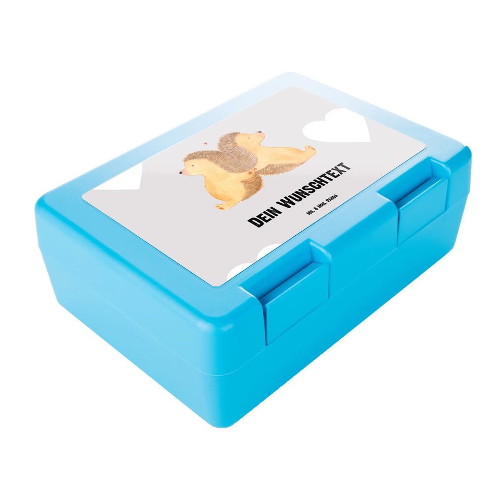 Personalisierte Brotdose Igel händchenhaltend Brotdose personalisiert, Brotbox, Snackbox, Lunch box, Butterbrotdose, Brotzeitbox, Liebe, Partner, Freund, Freundin, Ehemann, Ehefrau, Heiraten, Verlobung, Heiratsantrag, Liebesgeschenk, Jahrestag, Hocheitstag, Igel, Igelliebe, Hand in Hand, Liebesbeweis, große Liebe, Liebesbotschaft, Hochzeit, Lieblingsmensch, Gemeinsamkeit, Love, Geschenk für zwei
