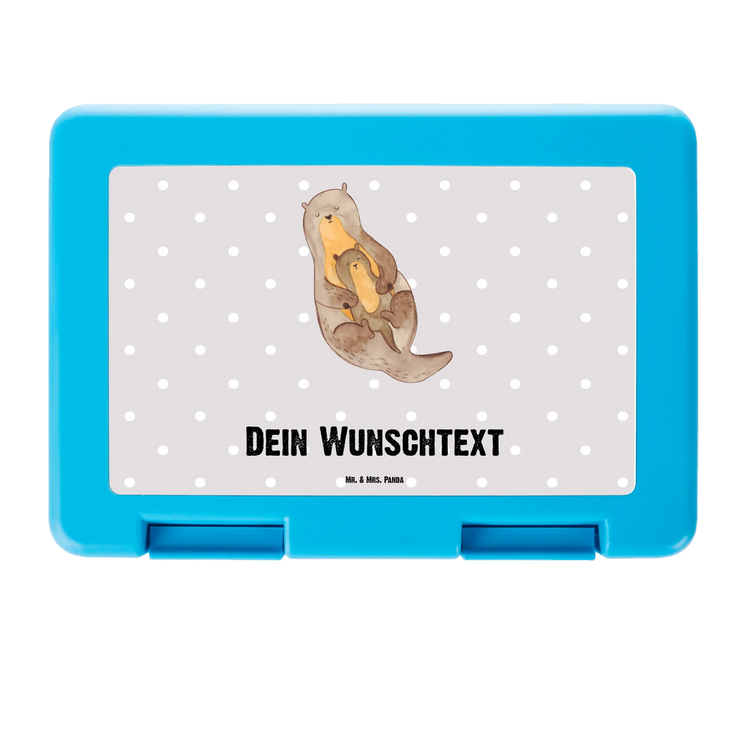 Personalisierte Brotdose Otter mit Kind Brotdose personalisiert, Brotbox, Snackbox, Lunch box, Butterbrotdose, Brotzeitbox, Otter, Fischotter, Seeotter, Otter Seeotter See Otter