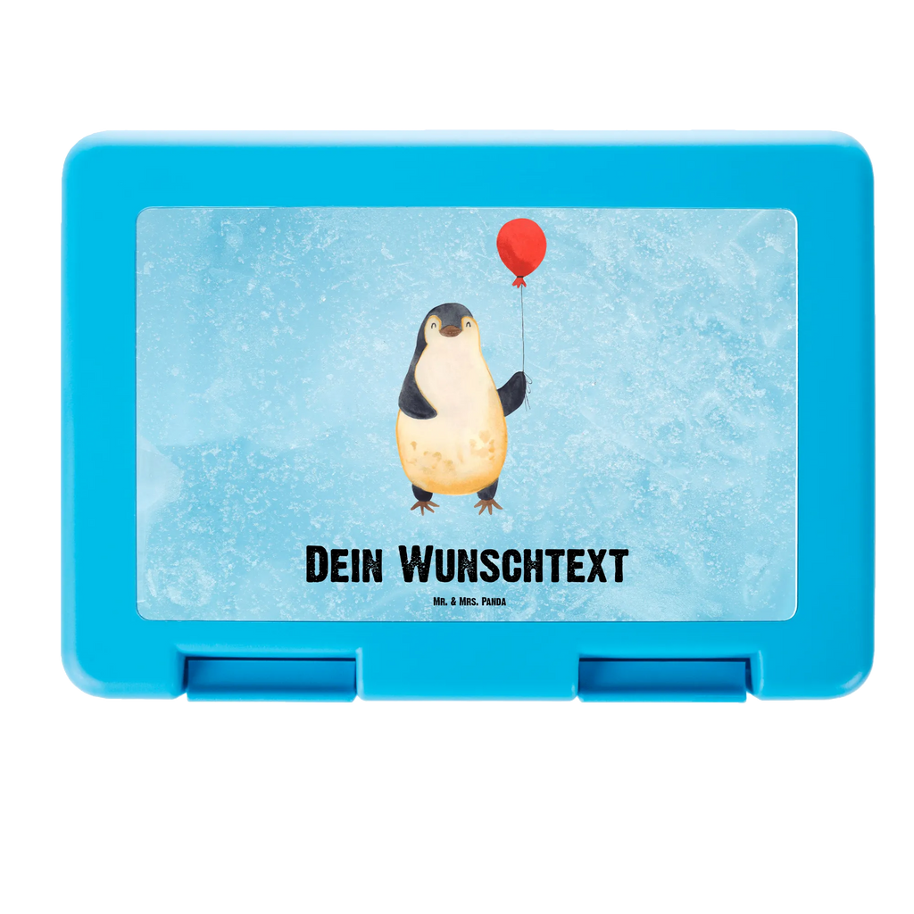 Personalisierte Brotdose Pinguin Luftballon Brotdose personalisiert, Brotbox, Snackbox, Lunch box, Butterbrotdose, Brotzeitbox, Pinguin, Pinguine, Luftballon, Tagträume, Lebenslust, Geschenk Freundin, Geschenkidee, beste Freundin, Motivation, Neustart, neues Leben, Liebe, Glück