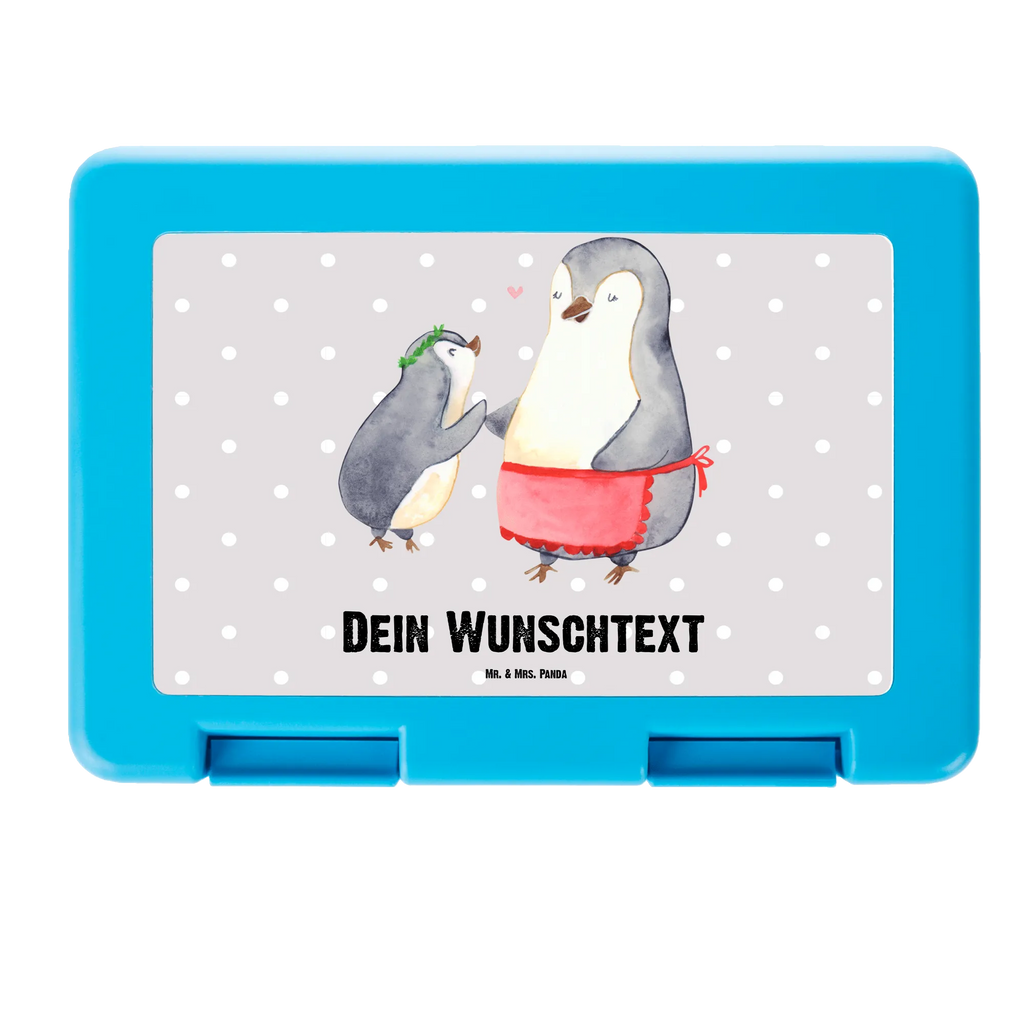 Personalisierte Brotdose Pinguin mit Kind Brotdose personalisiert, Brotbox, Snackbox, Lunch box, Butterbrotdose, Brotzeitbox, Familie, Vatertag, Muttertag, Bruder, Schwester, Mama, Papa, Oma, Opa, Geschenk, Mami, Mutti, Mutter, Geburststag