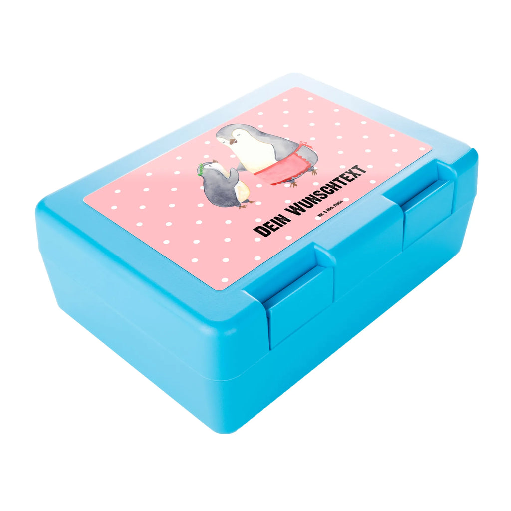 Personalisierte Brotdose Pinguin mit Kind Brotdose personalisiert, Brotbox, Snackbox, Lunch box, Butterbrotdose, Brotzeitbox, Familie, Vatertag, Muttertag, Bruder, Schwester, Mama, Papa, Oma, Opa, Geschenk, Mami, Mutti, Mutter, Geburststag