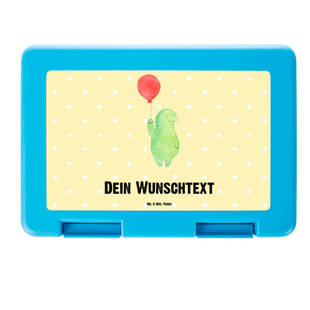 Personalisierte Brotdose Schildkröte Luftballon Brotdose personalisiert, Brotbox, Snackbox, Lunch box, Butterbrotdose, Brotzeitbox, Schildkröte, Schildkröten, Mutausbruch, Motivation, Motivationsspruch