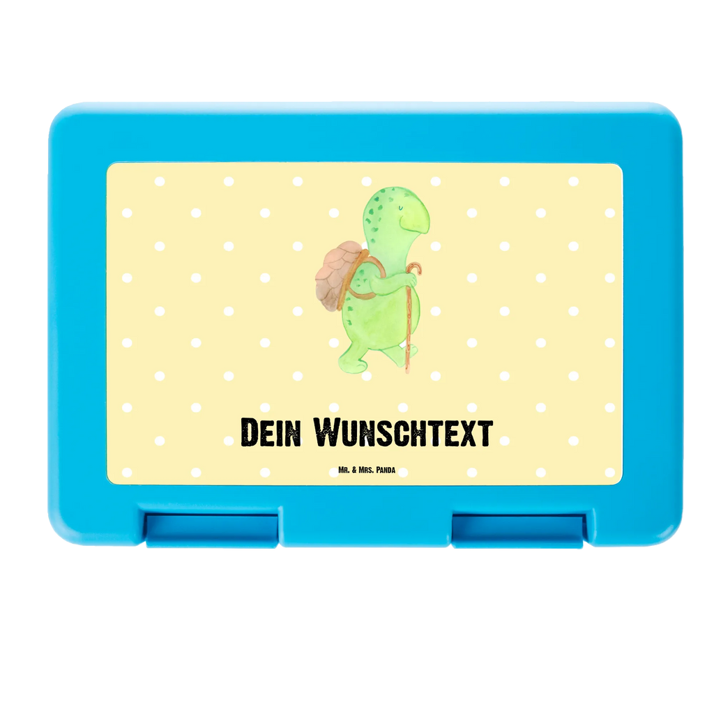 Personalisierte Brotdose Schildkröte Wanderer Brotdose personalisiert, Brotbox, Snackbox, Lunch box, Butterbrotdose, Brotzeitbox, Schildkröte, Schildkröten, Motivation, Motivationsspruch, Motivationssprüche, Neuanfang